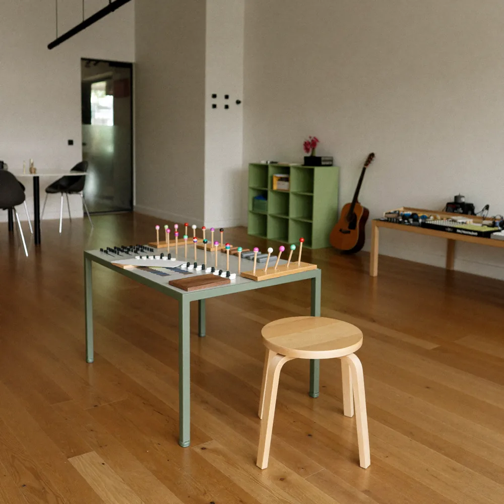 Activity room set up for music and movement